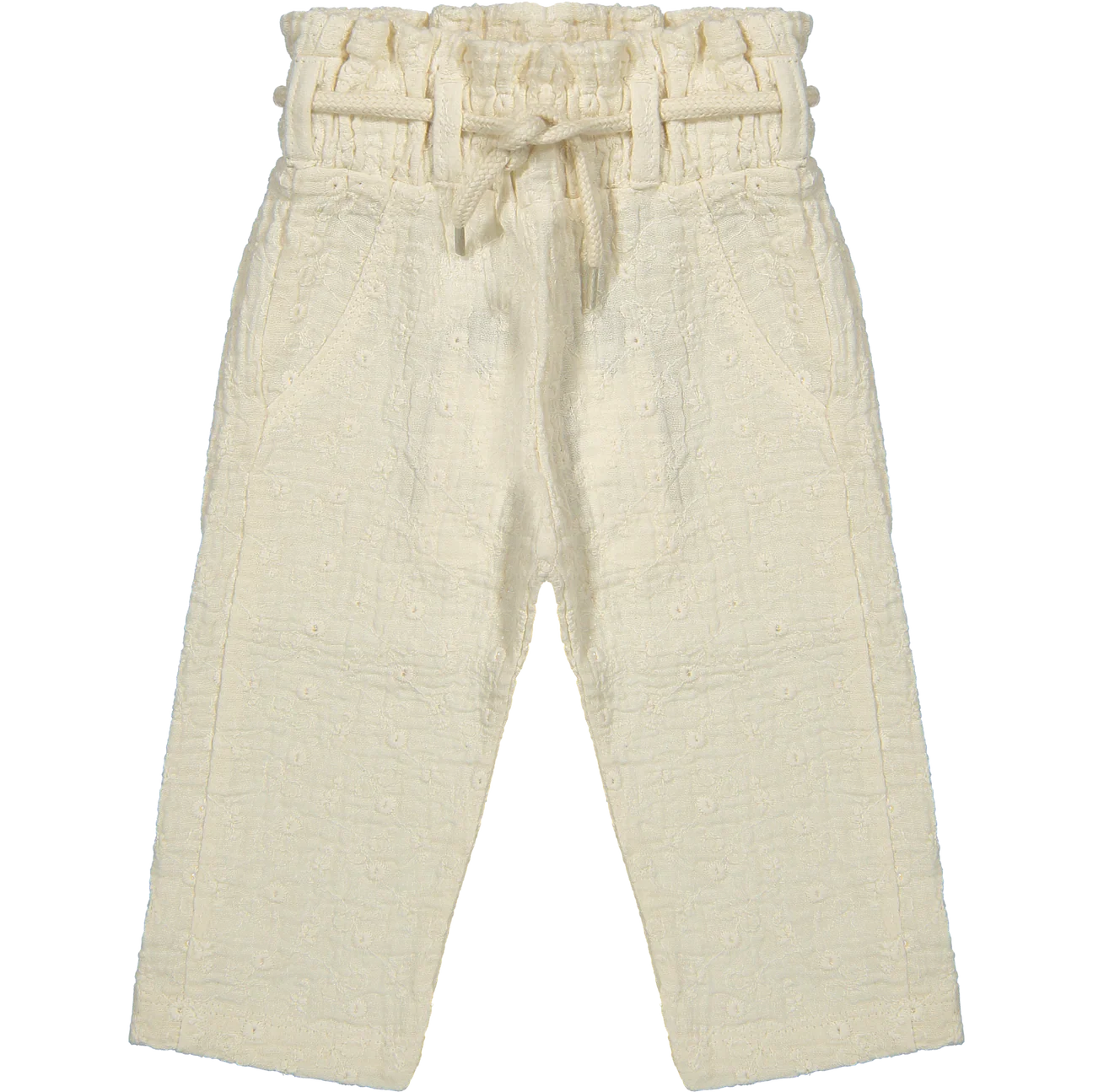 Trousers Pippa woven white embroidery- Riffle  Amsterdam