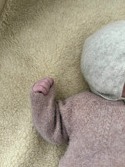 Merino Wollen Onderlegger Peuterbed (70x140 cm) - Naturel