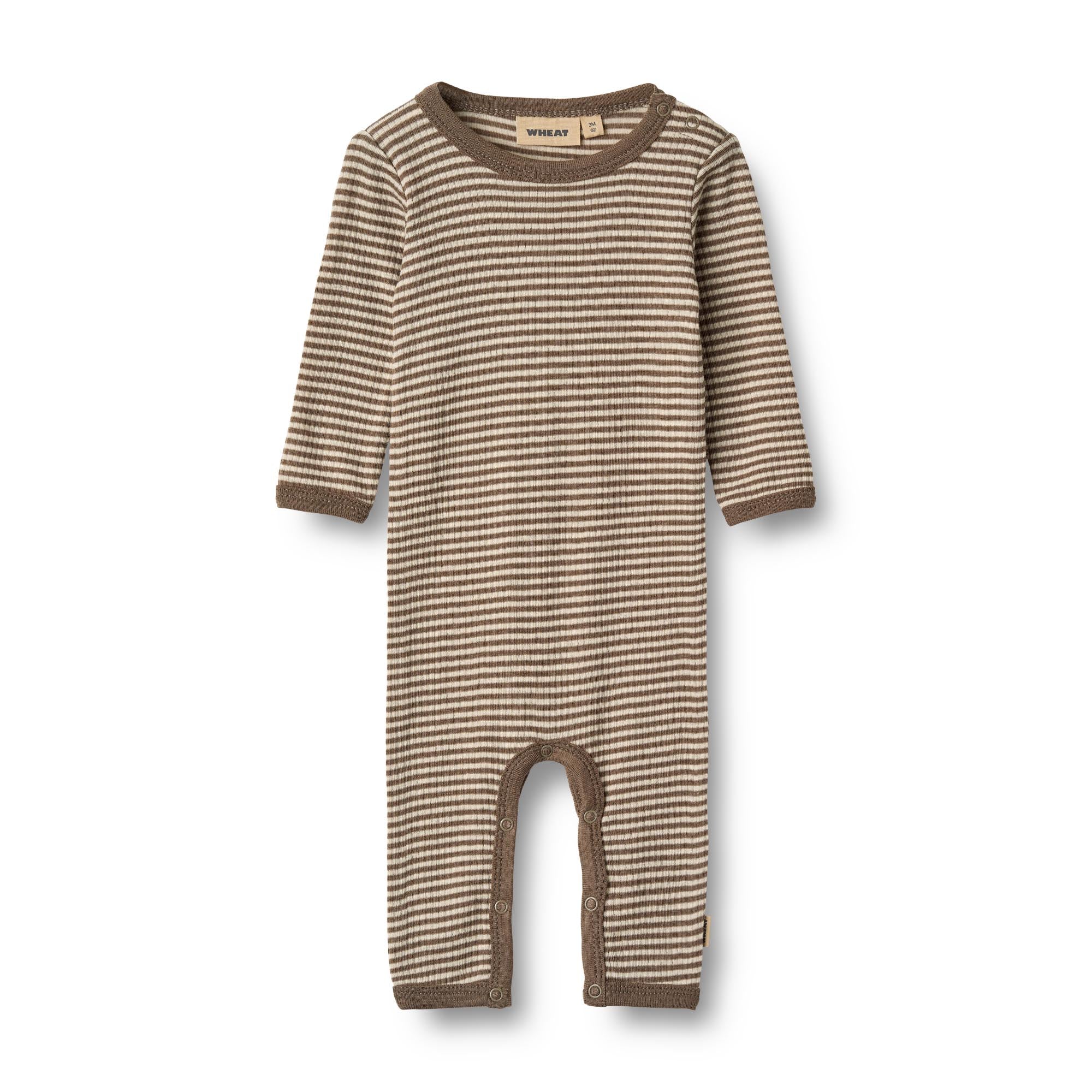 Wollen jumpsuit Haven- Houten streep