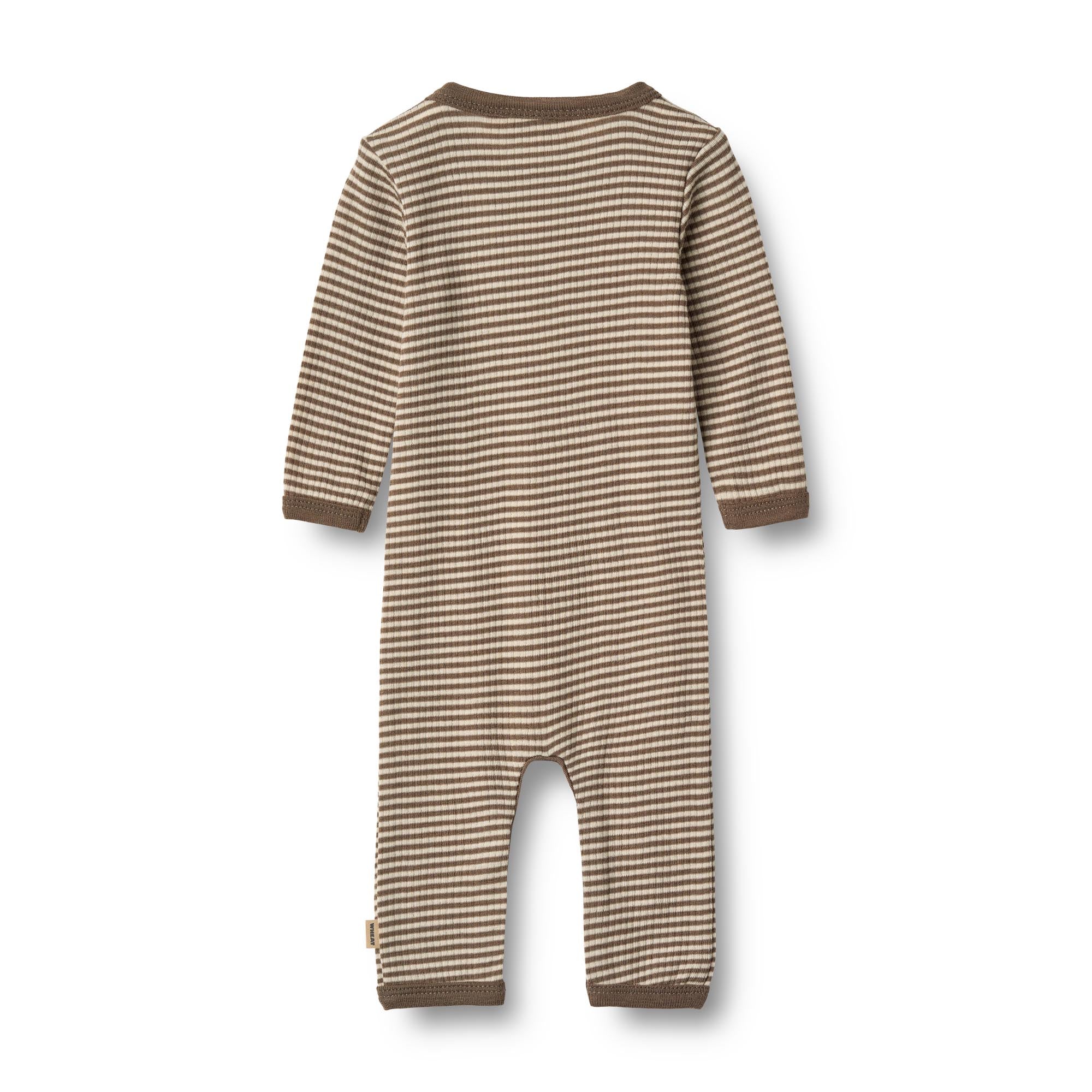 Wollen jumpsuit Haven- Houten streep