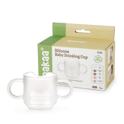Siliconen babydrinkbeker | Transparant