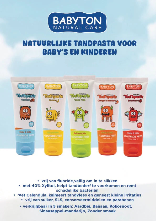 Natuurlijke Tandpasta Aardbei 50g - Fluoride vrij