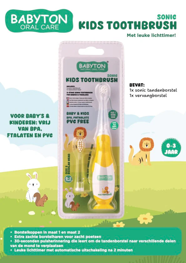 Elektrische Kinder tandenborstel met vervangbare opzetborstel
