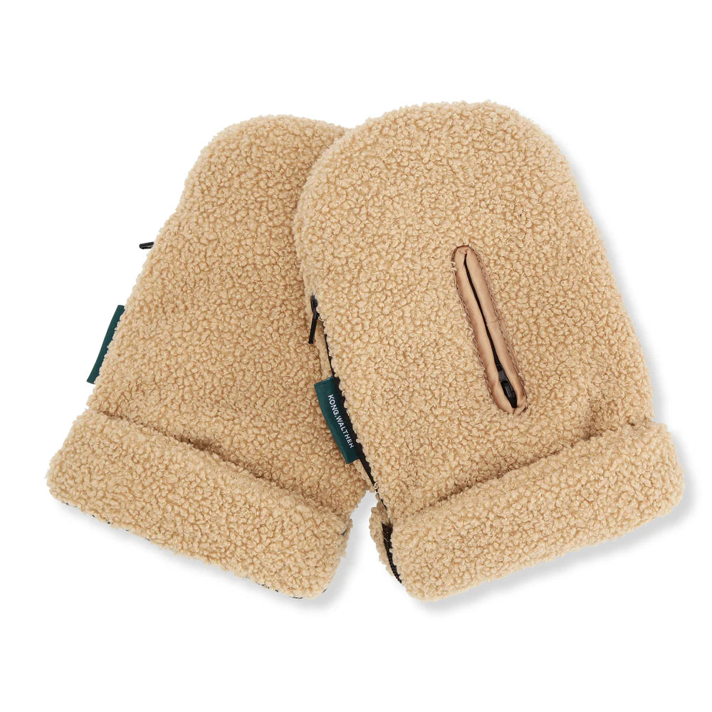 Kinderwagenhandschoenen- Kong Walther- teddy brown