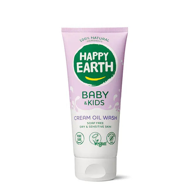 HAPPY EARTH Creme olie wasgel Baby & Kids