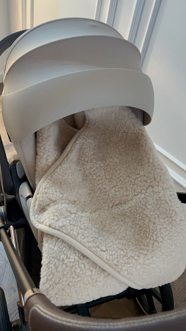Wikkeldeken voor de autostoel | 100% merinowol | Naturel | Schaapmaatje