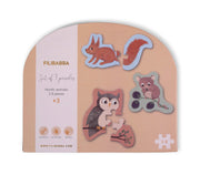 Set van 7 puzzels - Nordic animals