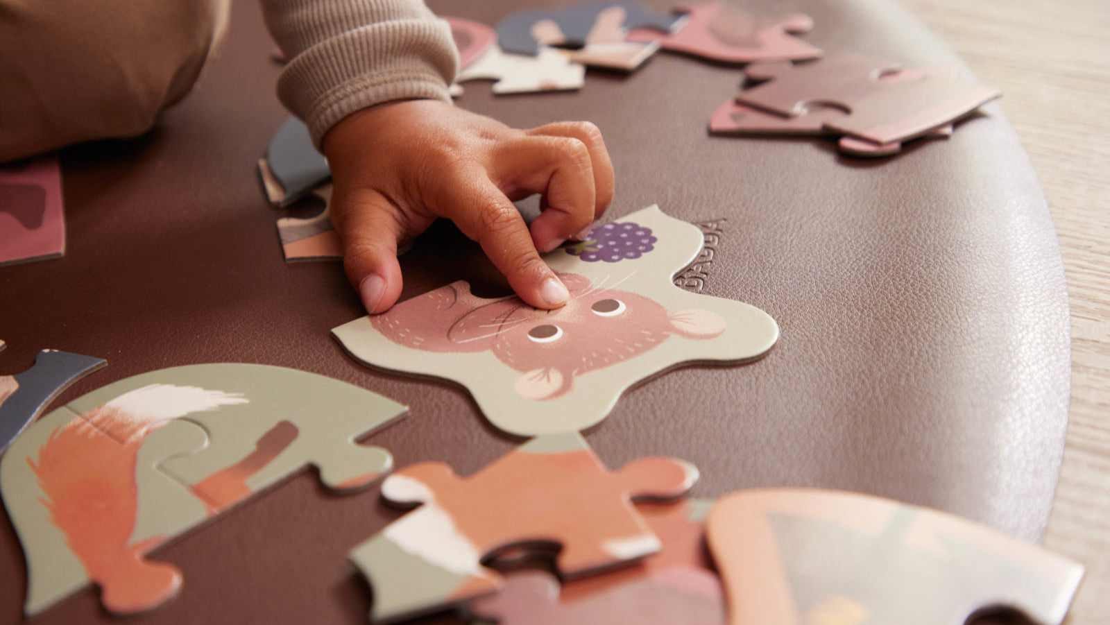 Set van 7 puzzels - Nordic animals