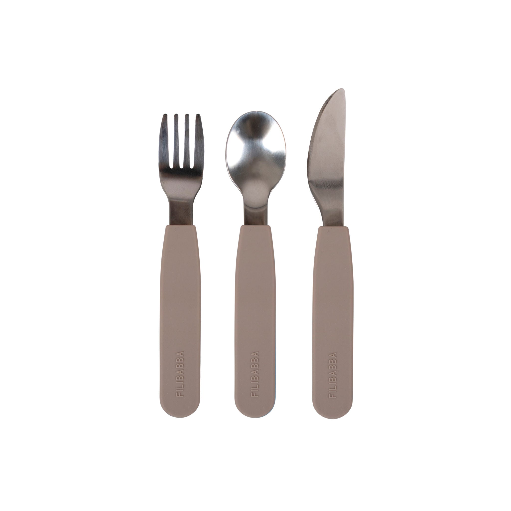 Siliconen bestek set - Warm Grey