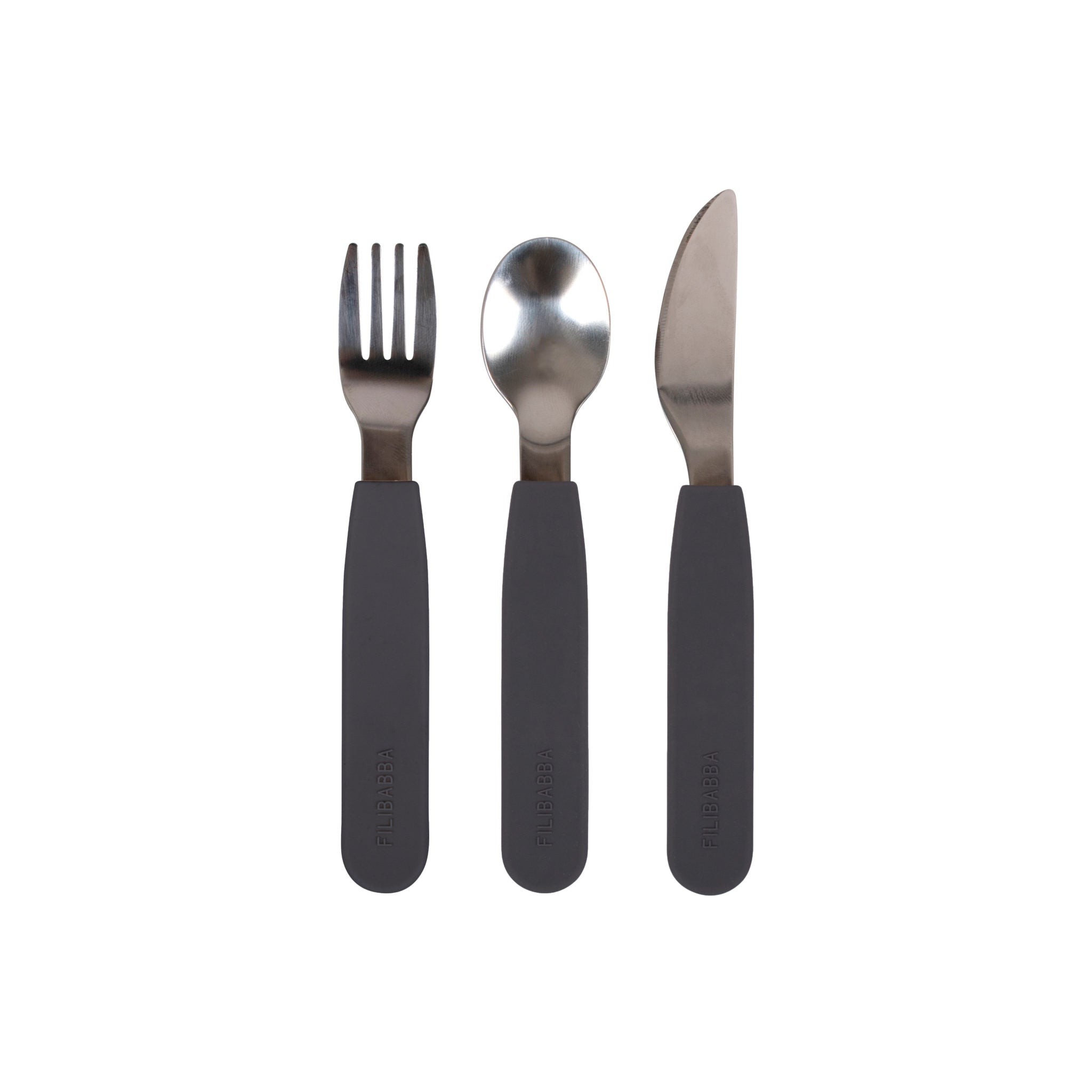 Siliconen bestek set - Stone Grey