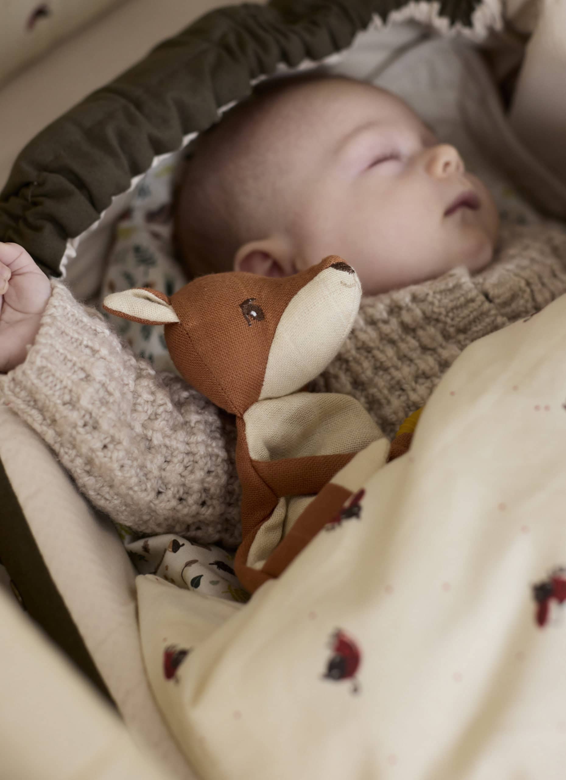 Comfort blanket with teether - Freya the Fox