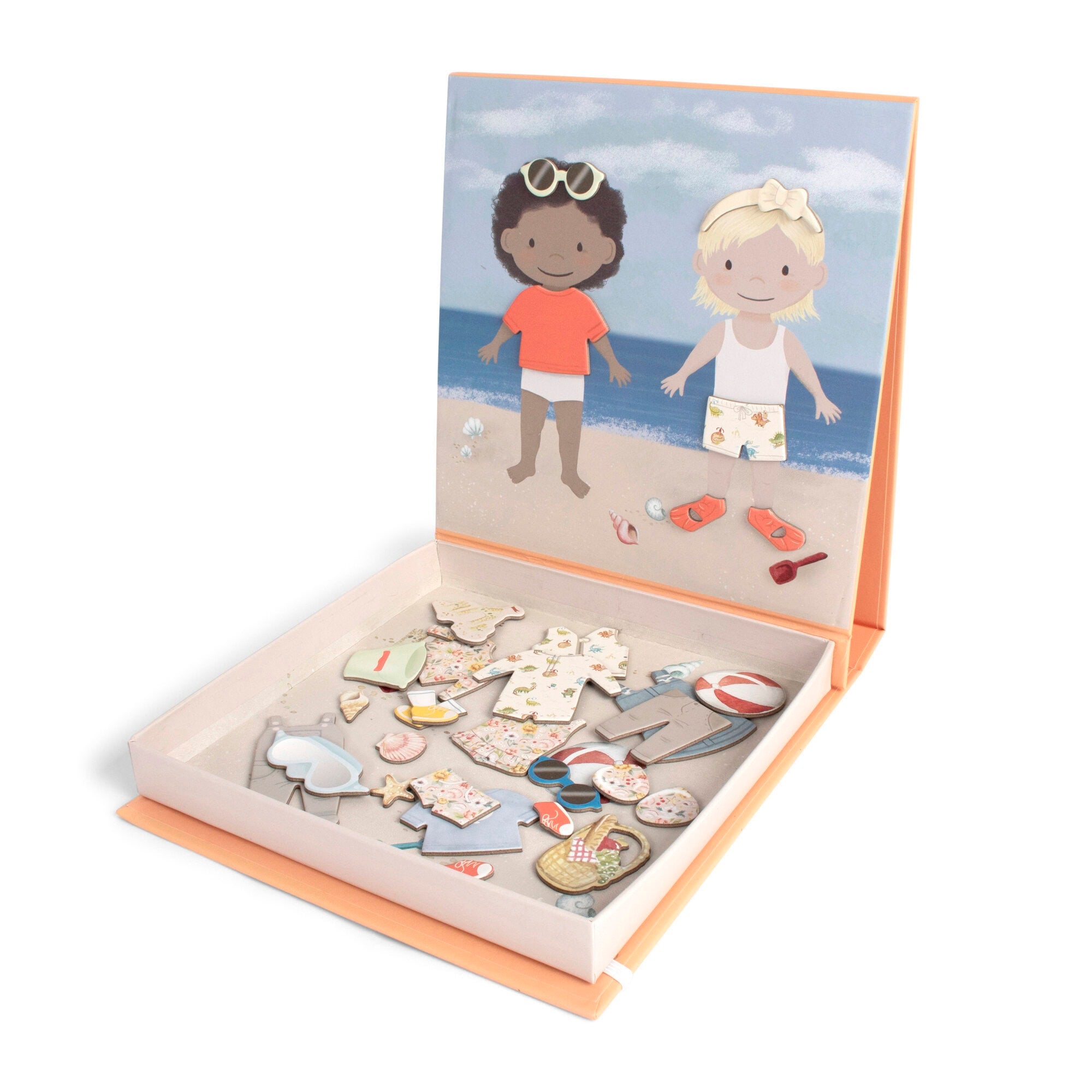 Magnetic game - Dress-up - A day at the beach