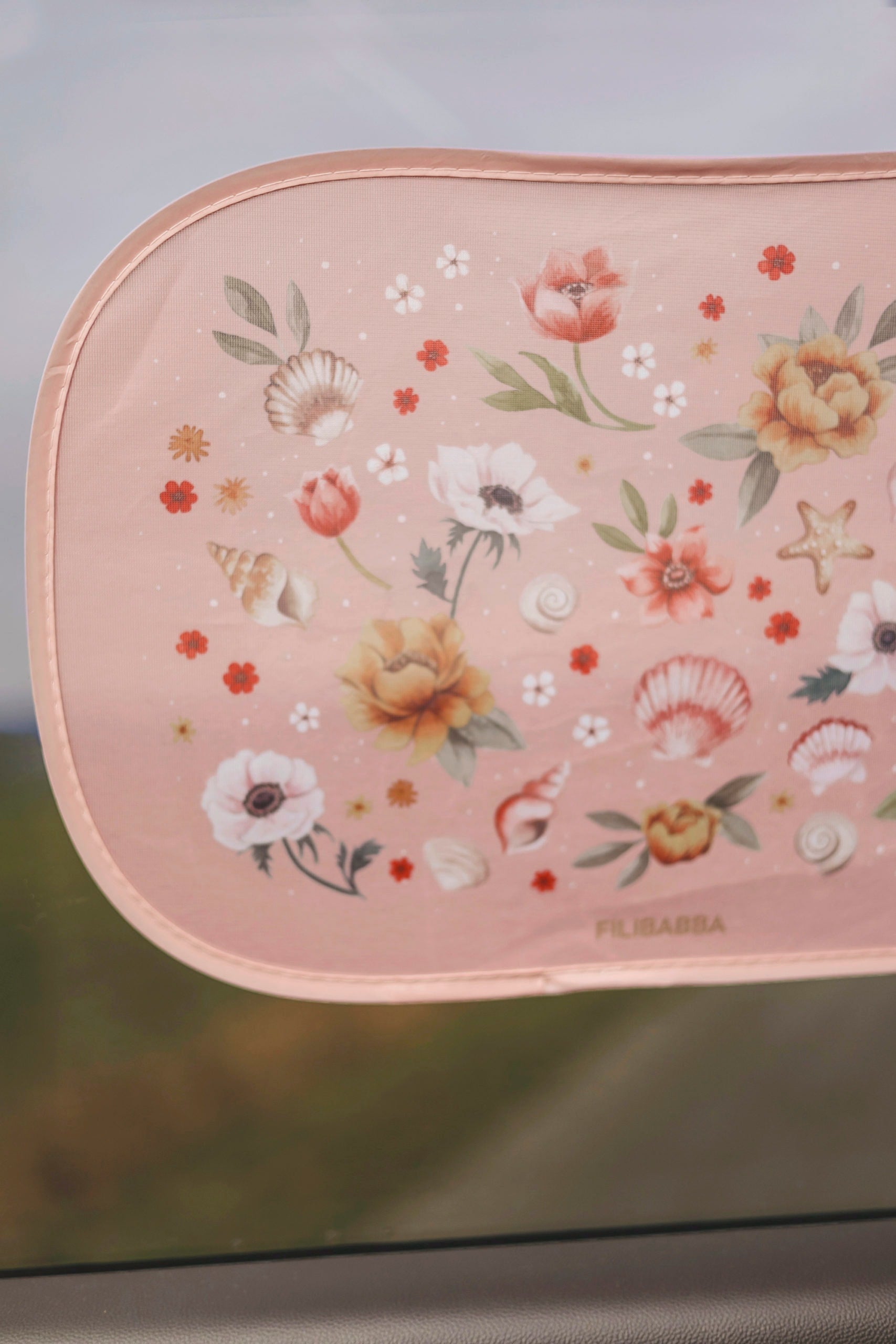 Zonnescherm voor de auto 2 pcs - Ocean Blossom