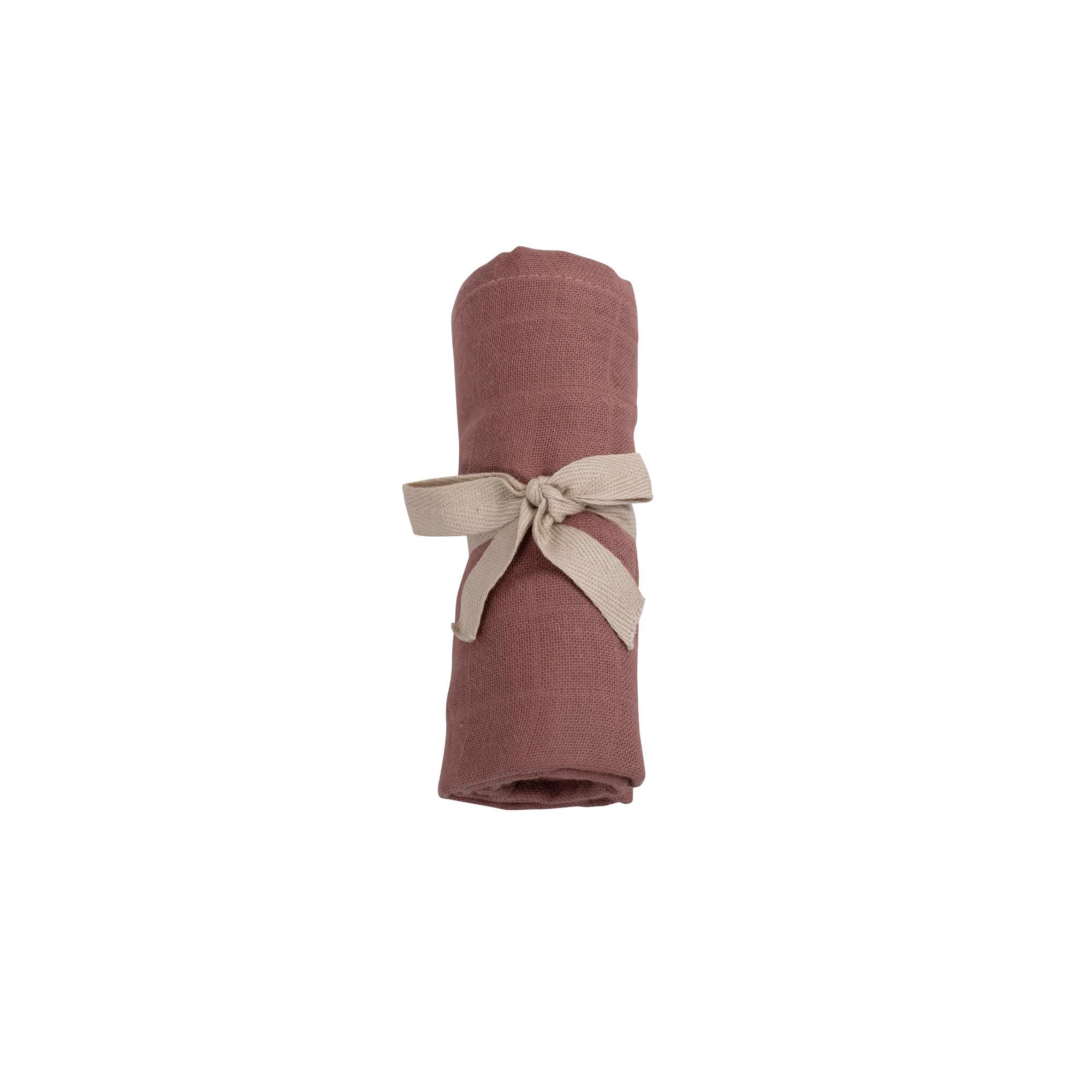 Diaper GOTS - Muslin dusty rose - 65x65