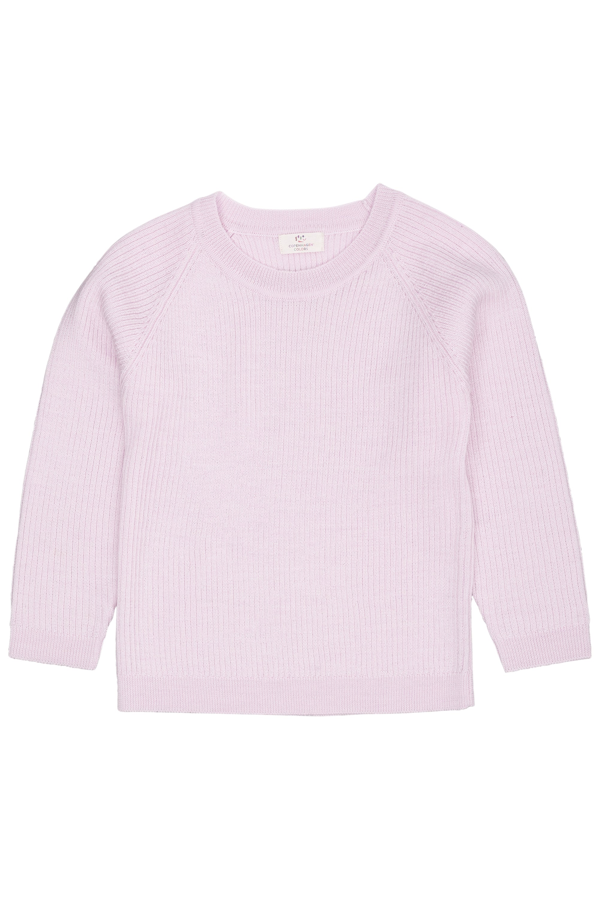 Merino wol classic rib blouse - Lavender