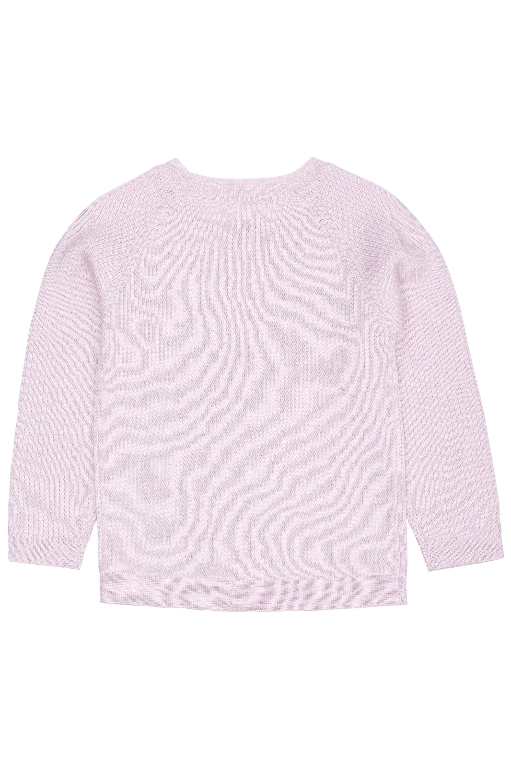 Merino wol classic rib blouse - Lavender