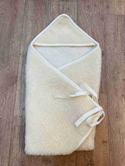 Wollen Wikkeldoek – White