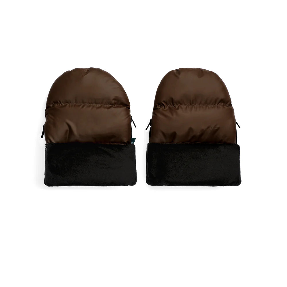 Kinderwagenhandschoenen- Puffer Chocolate - Kong Walther