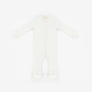 Baby boxpakje met voetjes - Merinowol- Wit