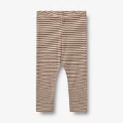 Wollen legging-houten streep
