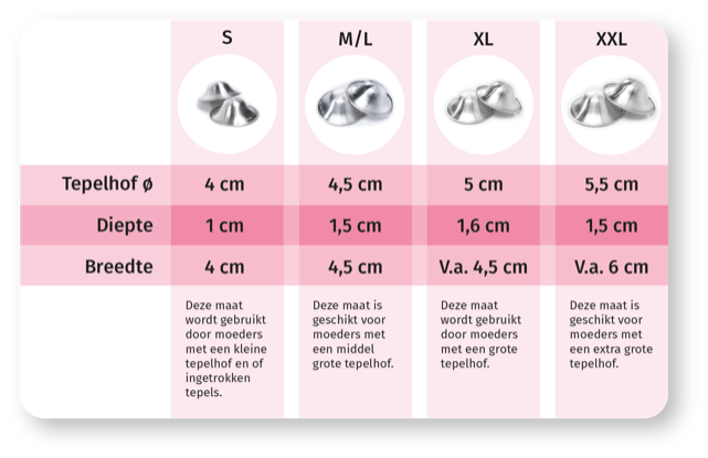 Zilverkapjes maat M/L