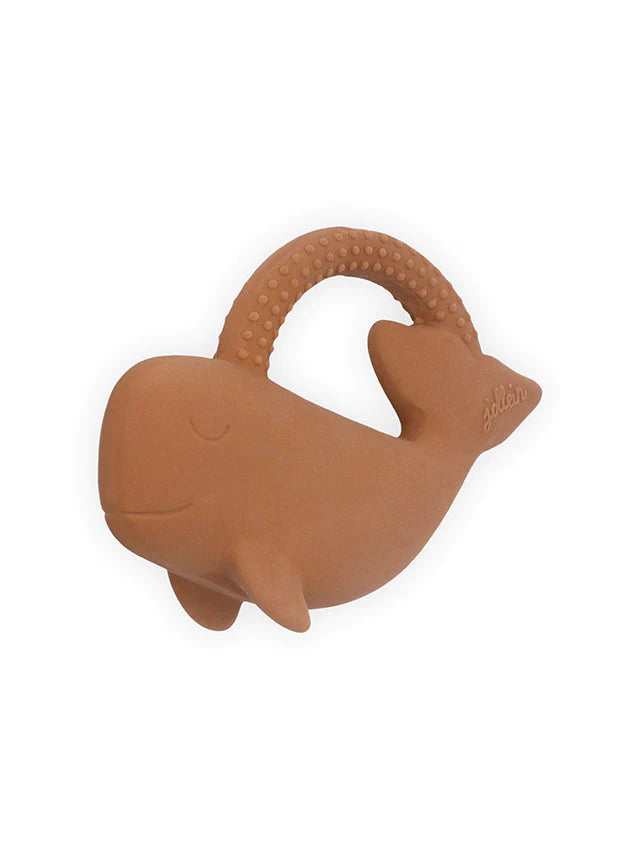 Bijtring Rubber Whale - Caramel
