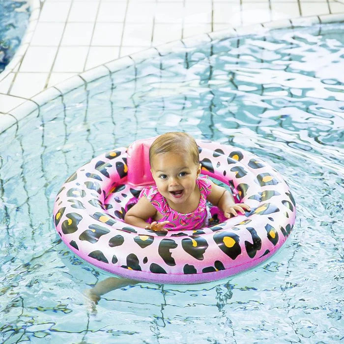 Swim Essentials Baby float Rosé goud Panterprint 0-1 jaar