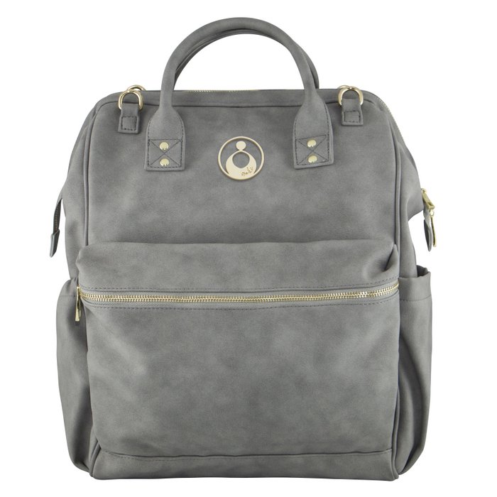 Isoki Luiertas Byron Backpack - Toorak Stone Grey Grijs