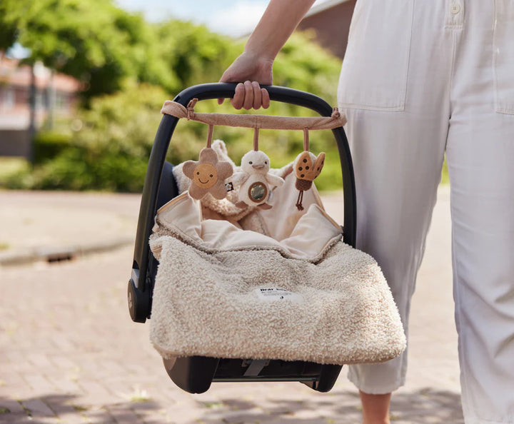 Voetenzak voor autostoel Kinderwagen Boucle - Naturel