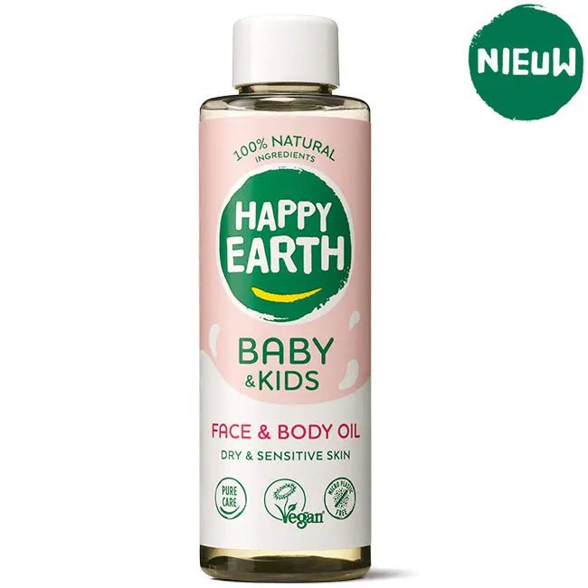 HAPPY EARTH Baby & Kids 100% Natuurlijke Gezicht & Lichaam Olie Baby & Kids