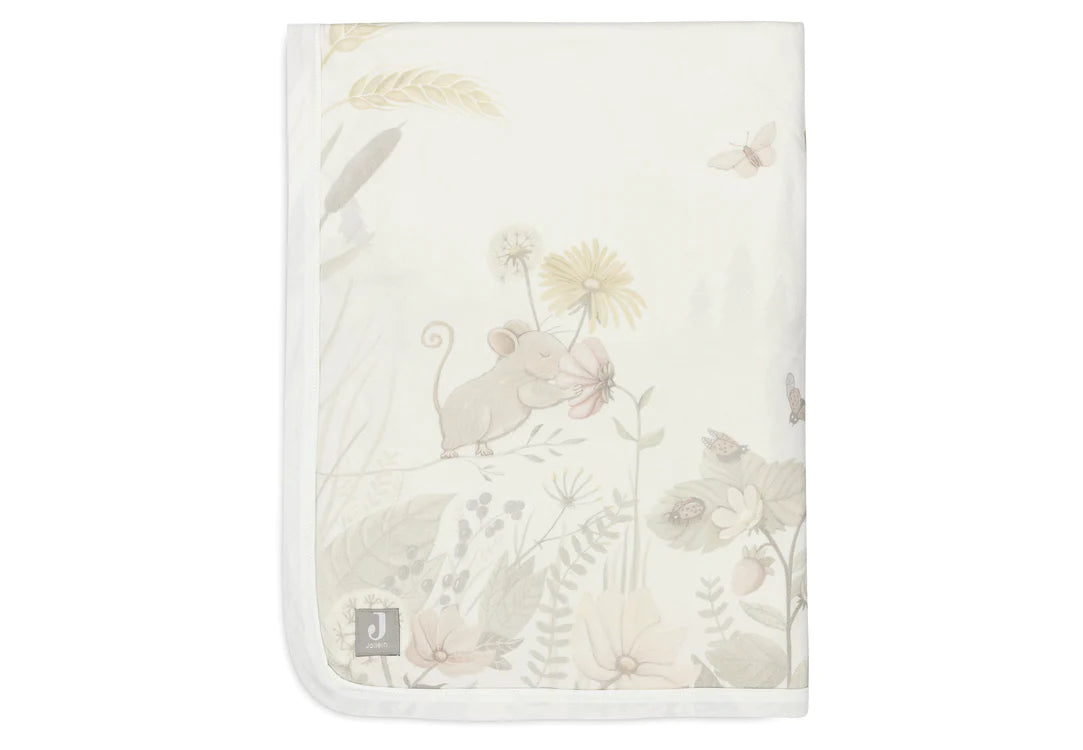 Deken Wieg 75x100cm Dreamy Mouse/Velvet Fleece