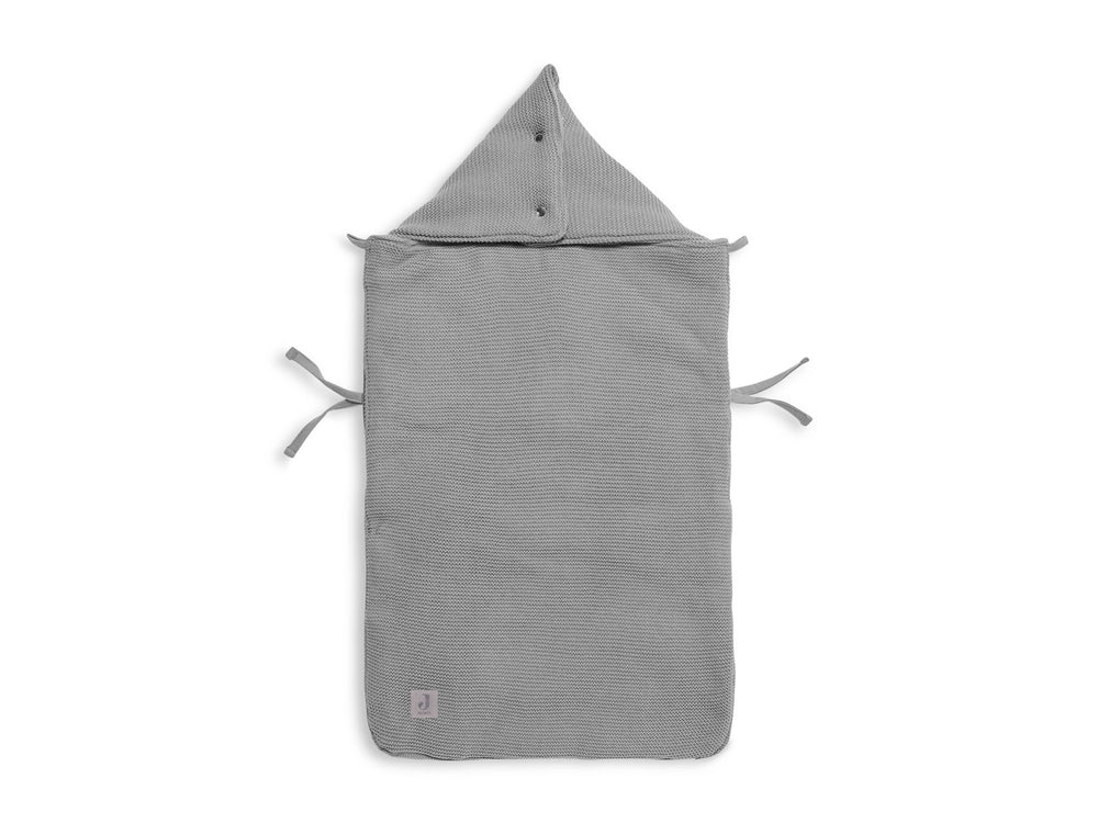 Voetenzak voor Autostoel Kinderwagen - Basic Knit - Stone Grey