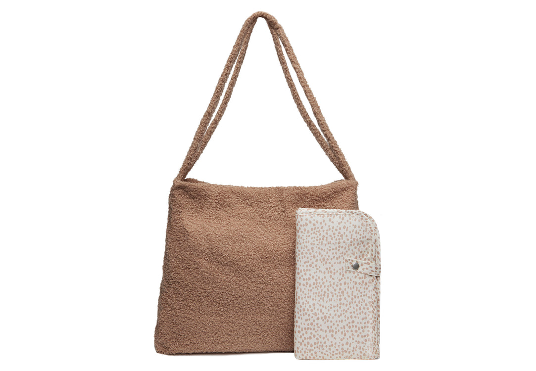 Luiertas Shopper 34x43cm Boucle - Biscuit