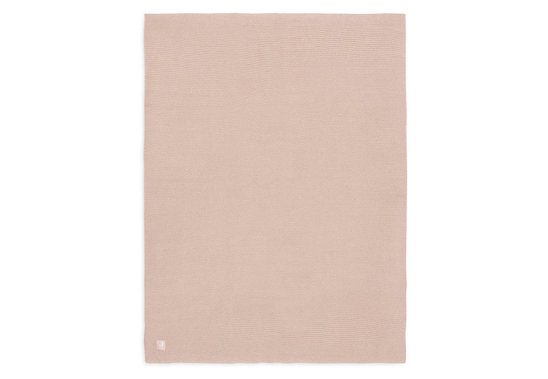 Deken Wieg 75x100cm Basic Knit - Wild Rose