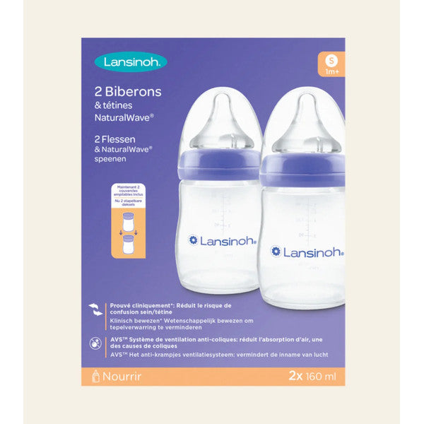 Drinkfles met NaturalWave®-speen - 2 x 160 ML