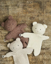 Knuffeldoek  Beer - Merino wol- Rose brown