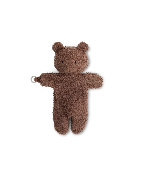 Knuffeldoek  Beer - Merino wol- Rose brown