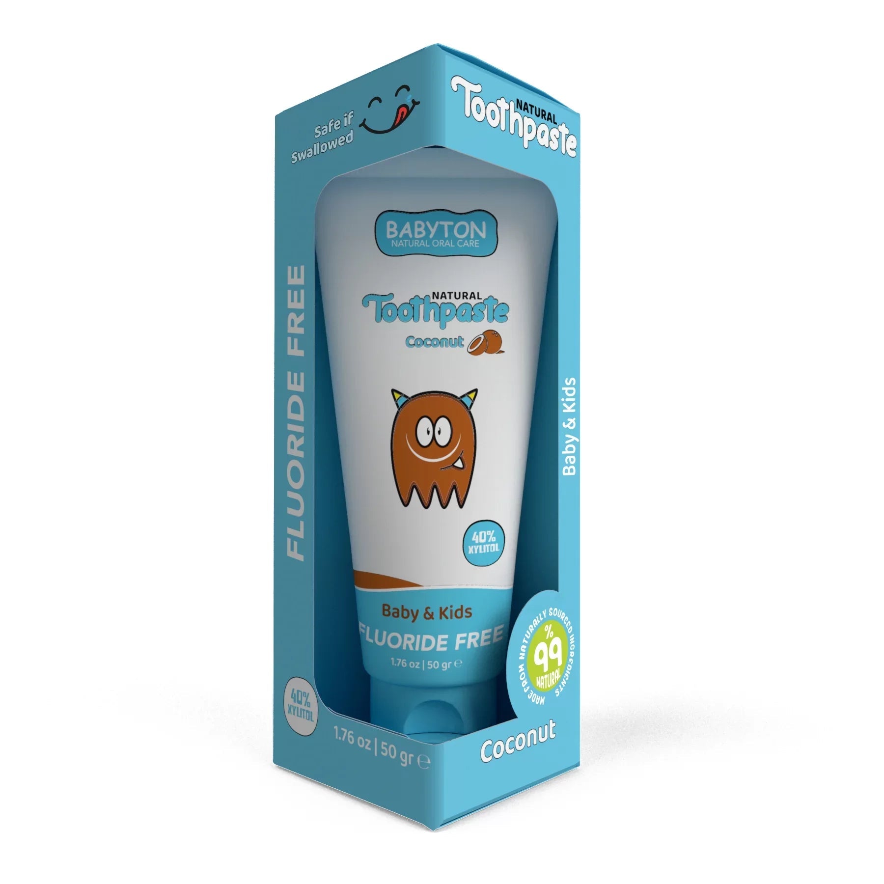 Natuurlijke Tandpasta Kokosnoot 50g - Fluoride vrij