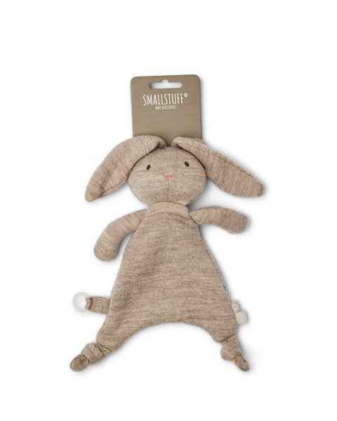 Knuffeldoek Konijn - Merino wol- Nature melange