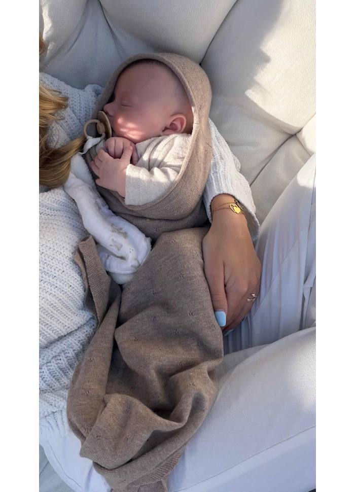 Merinowol Snuggle Cocoon Pointelle - Coco