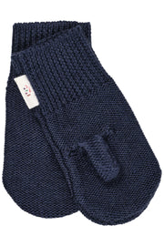 Gebreide wanten- merinowol- Navy