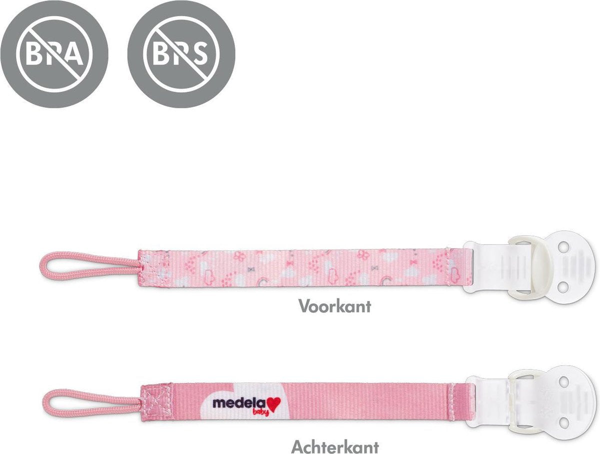 Medela baby fopspeenhouder - Roze